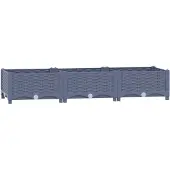 vidaXL Lit surélevé 120x40x23 cm Polypropylène