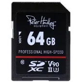 Peter Hadley 64GB SDXC Professionnel Haute Vitesse Classe 10 UHS-2