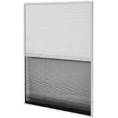 vidaXL Moustiquaire plissée pour fenêtre Store vénitien aluminium 80x100 cm