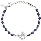 Breil Bracelet 'Soundwave' bleu foncé / argent
