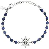 Breil Bracelet 'Soundwave' bleu foncé / argent