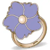 Folli Follie 3r19t008rv-56 Ring Doré 56 Femme