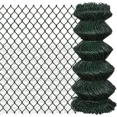 vidaXL Clôture grillagée acier 0,8x25 m vert