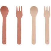 Trixie Pack de 2 cuillères et fourchettes Trixie PLA - Rose