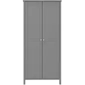 Ebuy24 Tromsø armoire de rangement 2 portes gris.