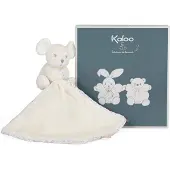 Kaloo Peluche Perle Doudou Souris Crème - jouet souple pour bébé