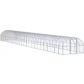 vidaXL Poulailler d'extérieur 3x24x2 m Acier galvanisé