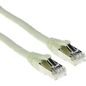 ACT Ivory 25 mètres de câble patch SFTP CAT6A snagless avec connecteurs RJ45