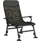 vidaXL Chaise de pêche avec accoudoirs Pliable Tarnmuster