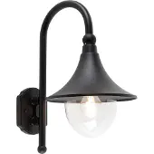 QAZQA Applique murale extérieure intelligente noire IP44 avec Wifi A60 - Daphne