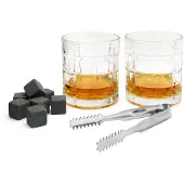 Leopold Vienna Tasse Giftset Whiskey+ice Cubes+tongs 2 Unités