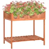 vidaXL Jardinière pour herbes aromatiques 80x60x80 cm bois massif sapin