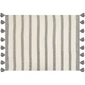 Beliani Couverture Cayir Coton 130 X 170 Cm Beige