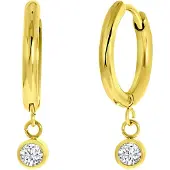 Lucardi Boucles d'oreilles 'Daya ' or