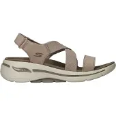 SKECHERS Go Walk Arch Fit Sandalen Plat - Taupe - Maat 41