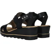 Rieker Sandales gris clair / noir