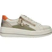Remonte Baskets basses 'D1C01' gris / orange / argent / blanc cassé