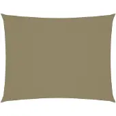 vidaXL Voile de parasol tissu oxford rectangulaire 6x8 m beige