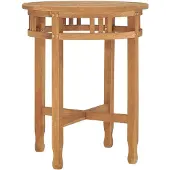 vidaXL Table de bistrot Ø60x60 cm teck massif
