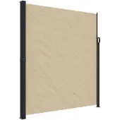 vidaXL Marquise latérale extensible Beige 220x500 cm