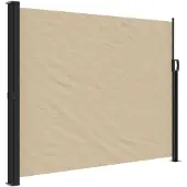 vidaXL Marquise latérale extensible Beige 170x300 cm