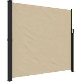 vidaXL Marquise latérale extensible Beige 180x300 cm