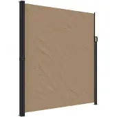 vidaXL Marquise latérale extensible Taupe 220x300 cm