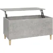vidaXL Table basse gris béton 90x44,5x45 cm Bois composite