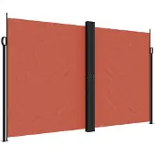 vidaXL Marquise latérale extensible rouge terracotta 200x1000 cm