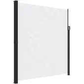 vidaXL Marquise latérale extensible Blanc 220x500 cm