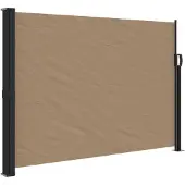 vidaXL Marquise latérale extensible Taupe 140x300 cm