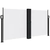 vidaXL Store latéral extensible blanc 120x1000 cm