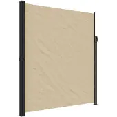vidaXL Marquise latérale extensible Beige 220x600 cm