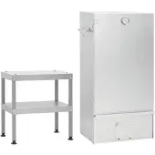 vidaXL Fumoir avec table Acier galvanisé