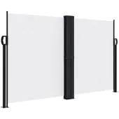 vidaXL Store latéral extensible blanc 140x1200 cm