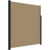 vidaXL Marquise latérale extensible Taupe 220x600 cm