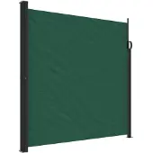 vidaXL Marquise latérale extensible vert foncé 200x300 cm