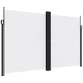 vidaXL Store latéral extensible blanc 200x1200 cm