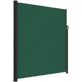 vidaXL Marquise latérale extensible vert foncé 220x600 cm