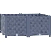 vidaXL Lit surélevé 80x80x38 cm Polypropylène