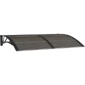 vidaXL Auvent de porte Noir 150x100 cm Polycarbonate