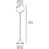 Design By Us - Ballroom Lampadaire Ambre/Or