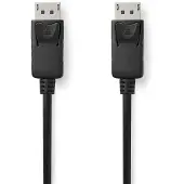 Nedis Câble Displayport Ccgb37014bk10 Dp M-dp M 8k Nickelé 1 M 60hz