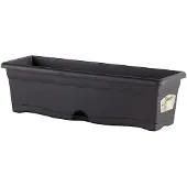 Merkloos Jardinière Rectangulaire - 80 X 20 Cm Avec Plateau - Anthracite