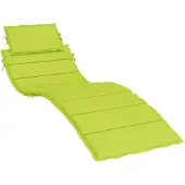 vidaXL Coussin pour bain de soleil vert clair 186x58x4 cm tissu Oxford