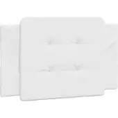 vidaXL Coussin de tête de lit "Zadar" blanc 90 cm similicuir