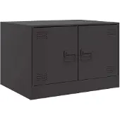 vidaXL Table basse noire 67x50x44 cm acier