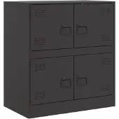 vidaXL Sideboard noir 67x39x73 cm acier