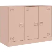 vidaXL Sideboard Rosa 99x39x73 cm Acier