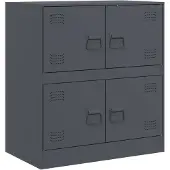vidaXL Sideboard Anthracite 67x39x73 cm Acier
